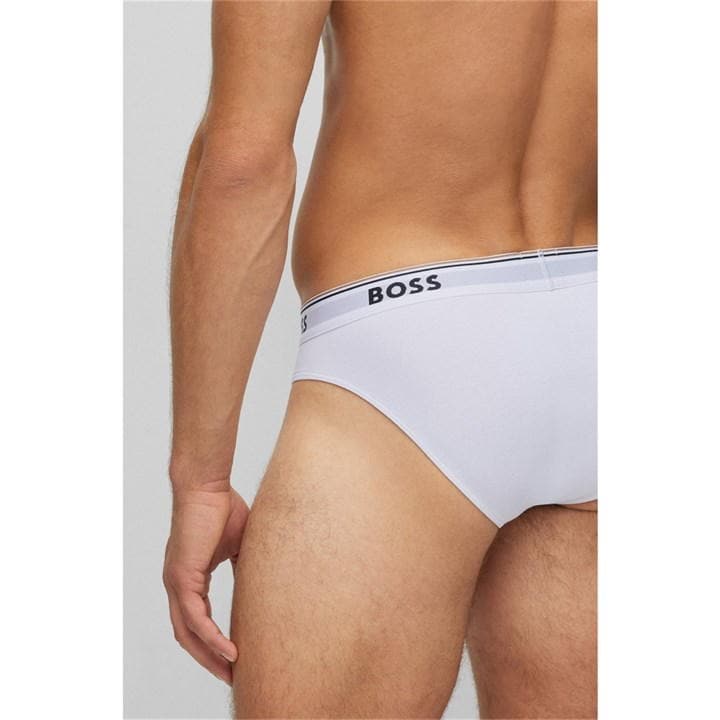 White 100 - Boss - Men's 3 Pack Briefs