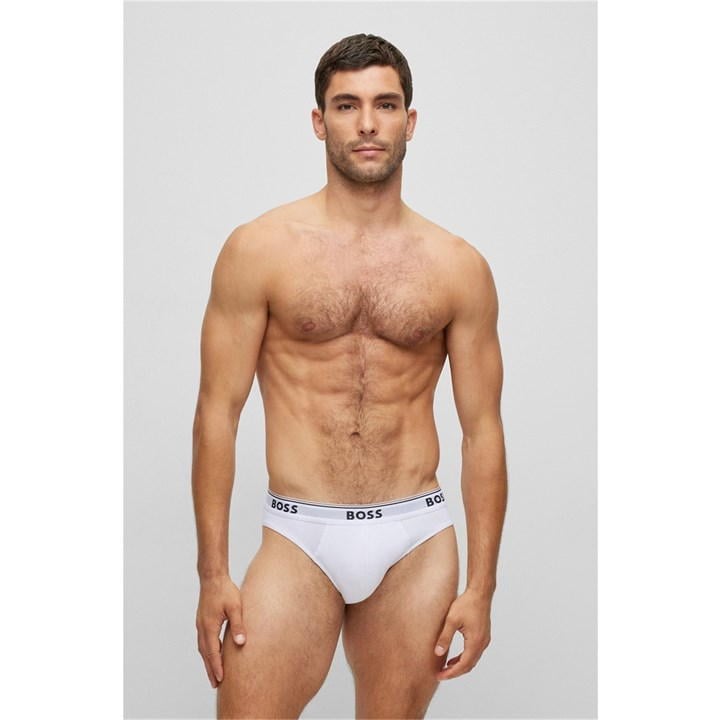 White 100 - Boss - Men's 3 Pack Briefs