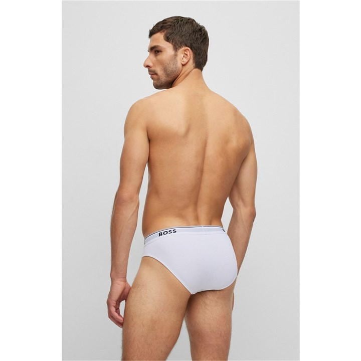 White 100 - Boss - Men's 3 Pack Briefs