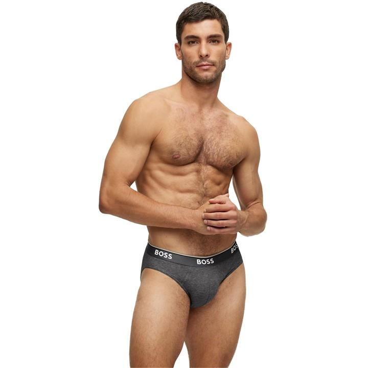 Grey/DkGrey/Blk - Boss - Men's 3 Pack Briefs