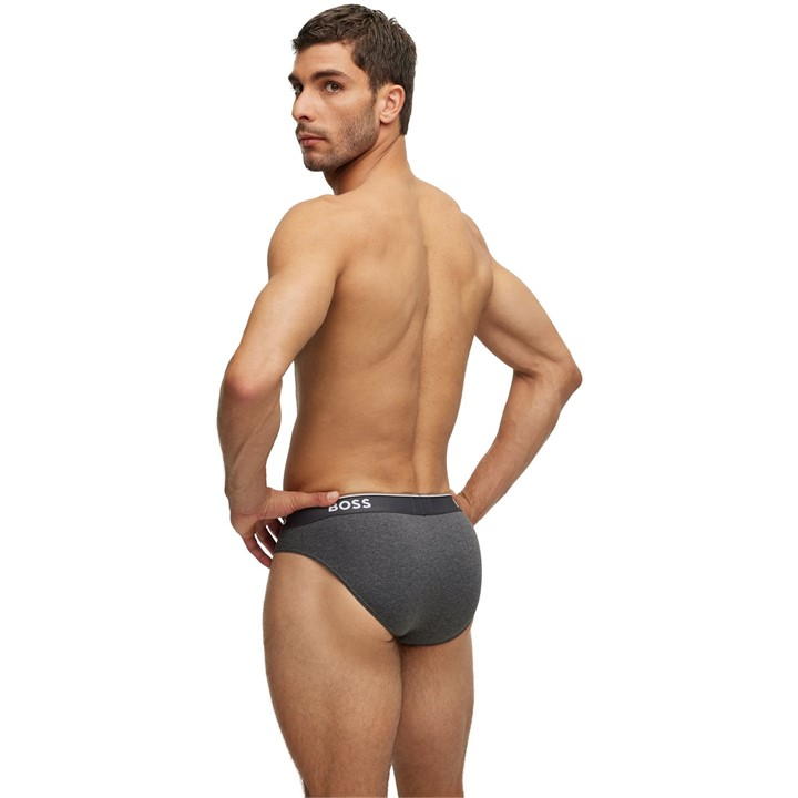 Grey/DkGrey/Blk - Boss - Men's 3 Pack Briefs