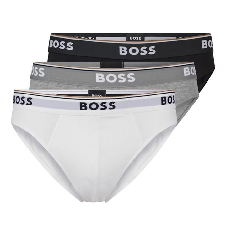 Blk/Wht/Gry 999 - Boss - Men's 3 Pack Briefs