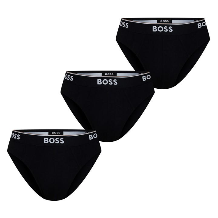 Black - Boss - Men's 3 Pack Briefs