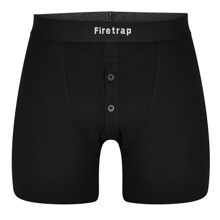 Firetrap Men's Black 2 Pack Boxers 2XL