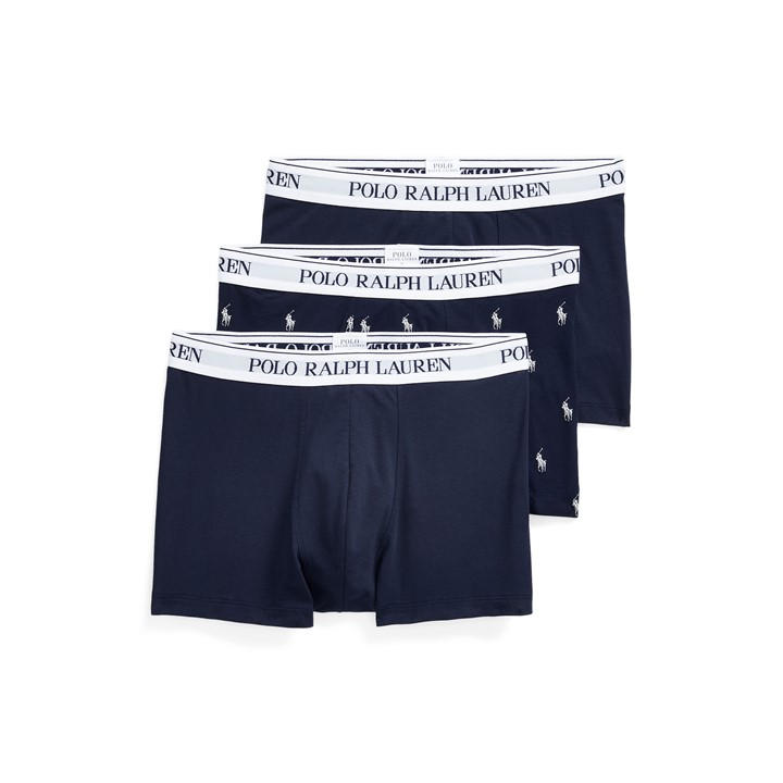 Polo Ralph Lauren Men's Blue Stretch Boxer Briefs 3-Pack Medium