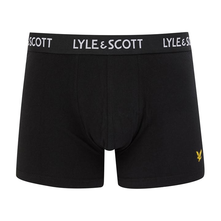 Lyle And Scott Men's Black 5-Pack Miller Trunks Large