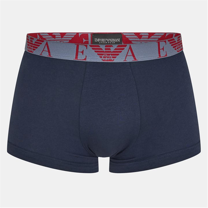 Emporio Armani Men's Multi 3-Pack Logo Trunks Small