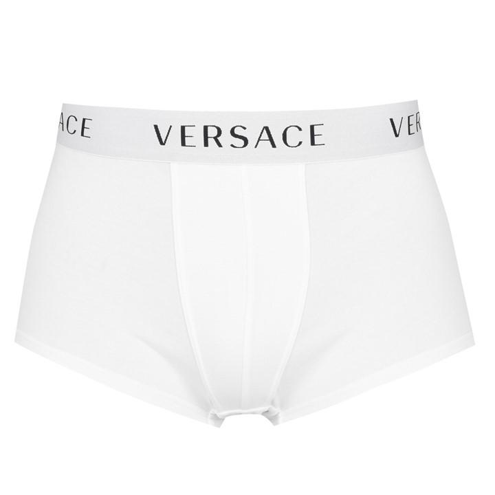 VERSACE ESSENTIALS Low Rise Trunks White A1001 House of Fraser