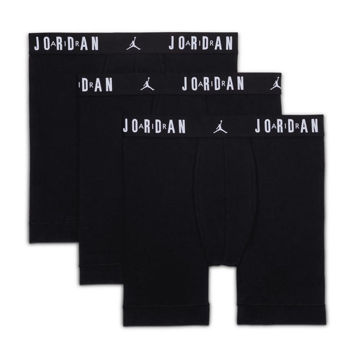 Air Jordan Men's Black 3Pk Boxer Large