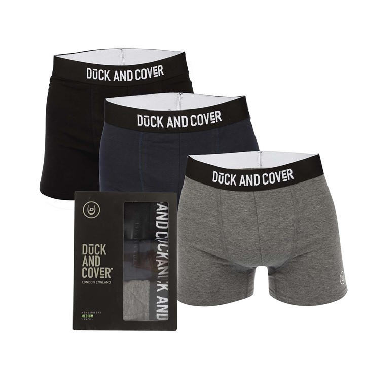 DUCK AND COVER BRONTEEN 3 PACK BOXER SHORTS