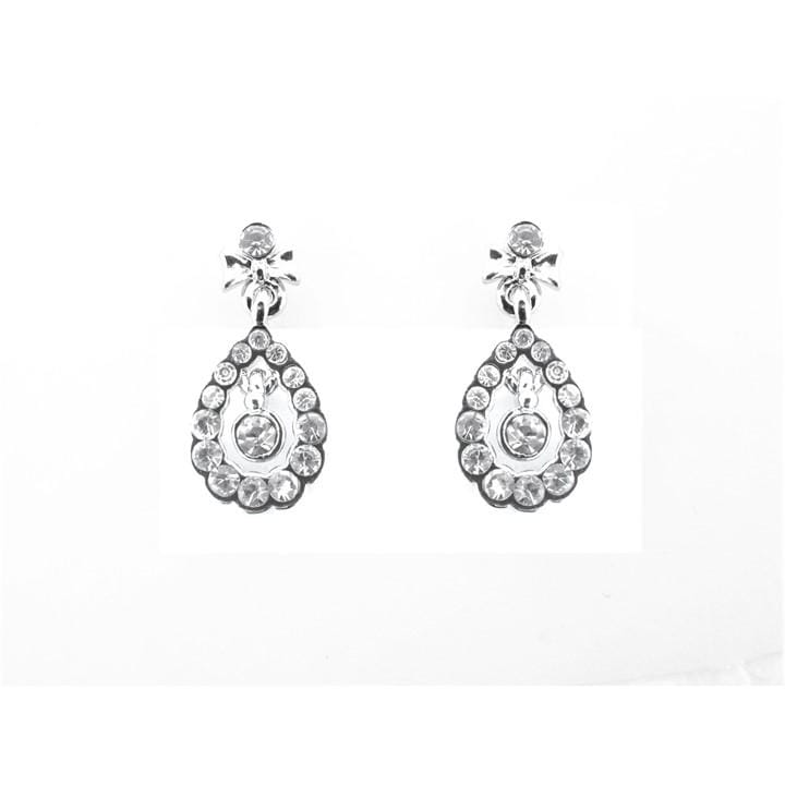 Espree Unisex Silver Elite Fashion Dropper Earrings