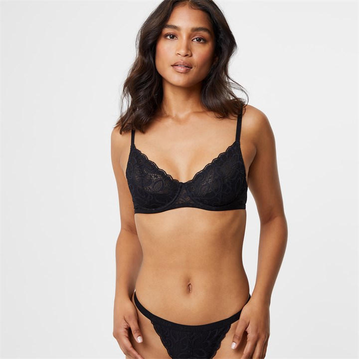 Jack Wills Embroidered Lace Underwire Bra Underwire Bras House of