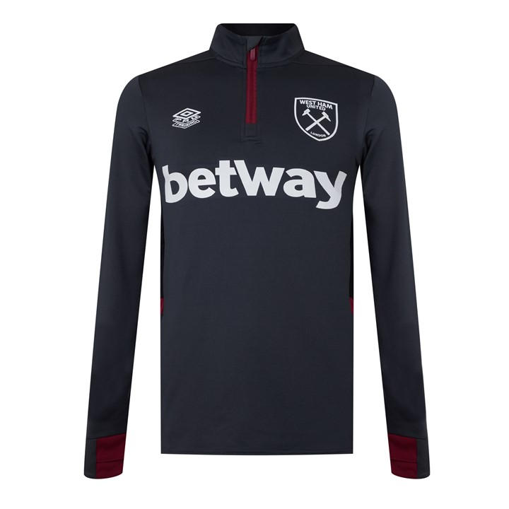 Umbro West Ham Midlayer Top In Black