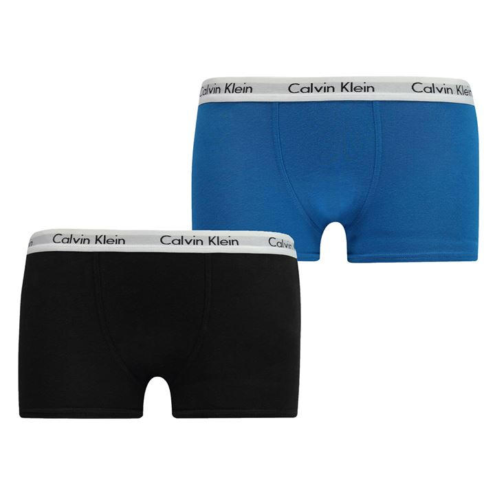 Calvin Klein Boys Blue 2 Pack Boxer Shorts Size 11