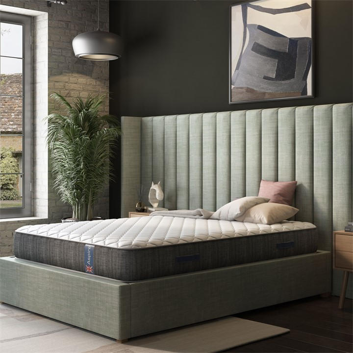 Aspire Pocket And Wool Mattress In A Box In White