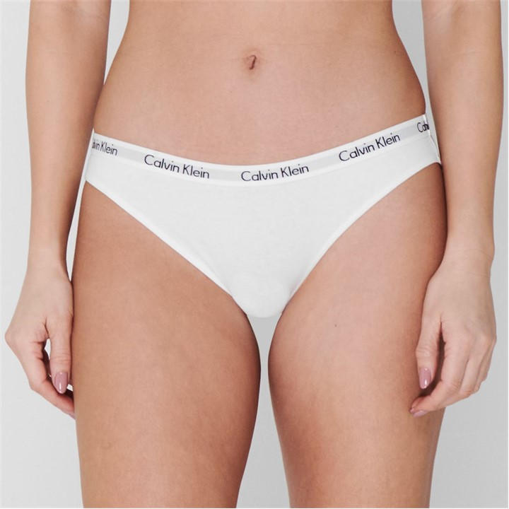 Calvin Klein Women's White Calvin Carousel Bikini Bottoms Size 14