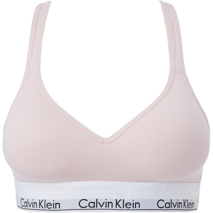 Calvin Klein Women's Nude Cotton Bralette Lightly Lined Size 14