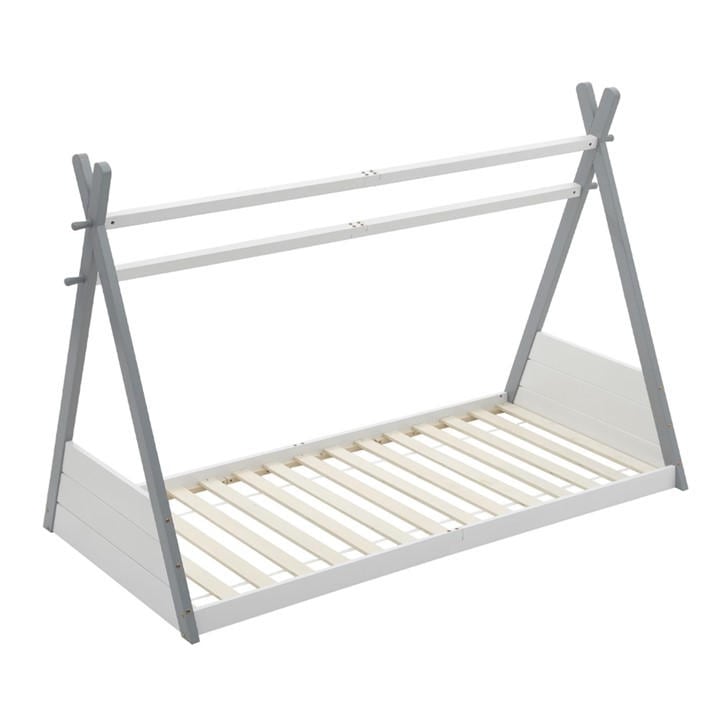 Cottonfy UK Montessori Kid beds Floor Bed - White, Grey