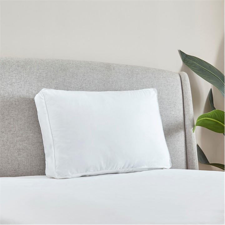 Catherine Lansfield Unisex White Luxury Box Cotton Pillow