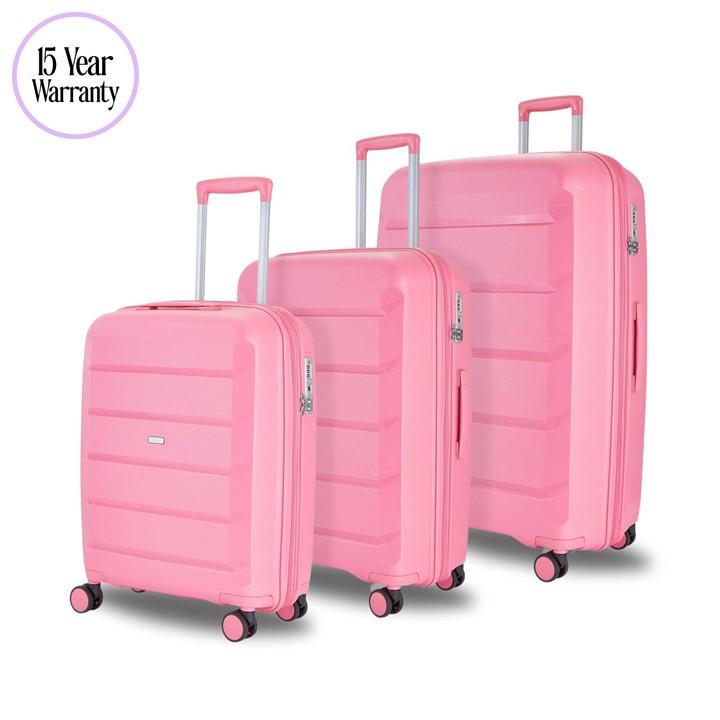Rock Unisex Pink Tulum Suitcase Cabin