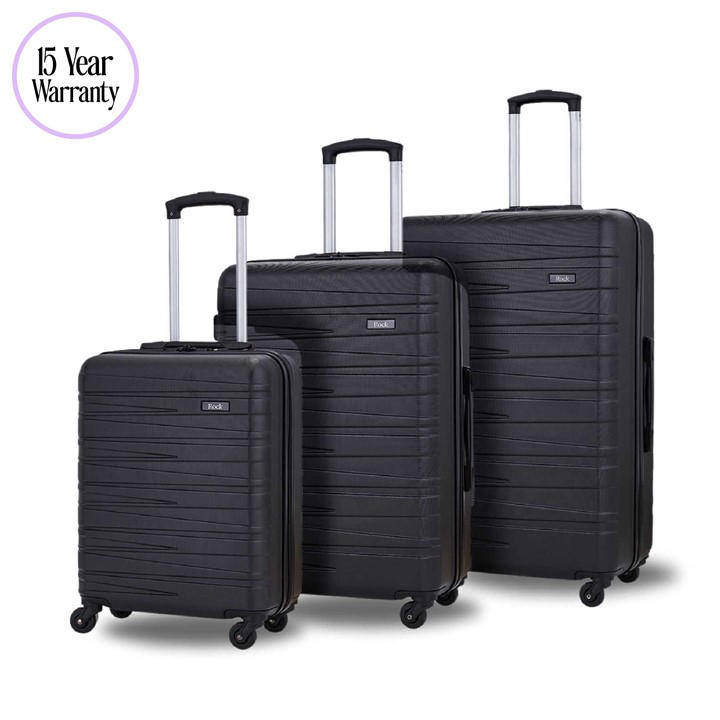 Rock Unisex Black Seattle Suitcase