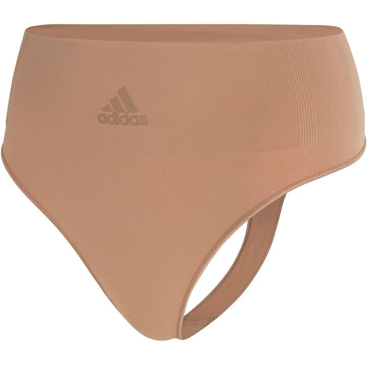 Adidas Women's Brown Seamless Thong Size 10