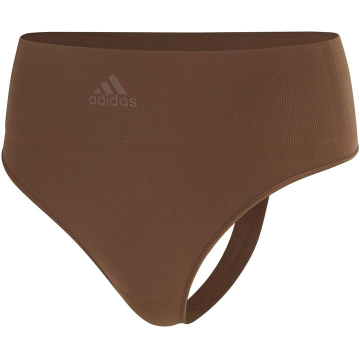 Adidas Women's Brown Seamless Thong Large