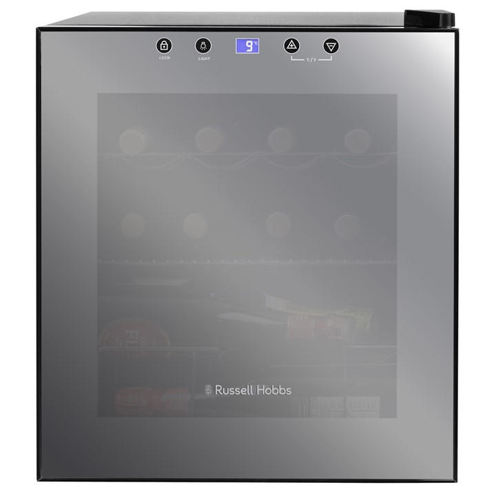 Russell Hobbs Unisex Mirror Black ® Rh15wc201mr 12 Bottle Wine Cooler
