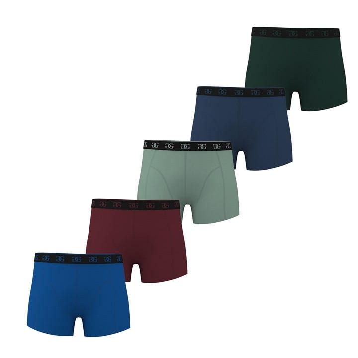 Giorgio Men's Multi Essential 5-Pack Trunks Small