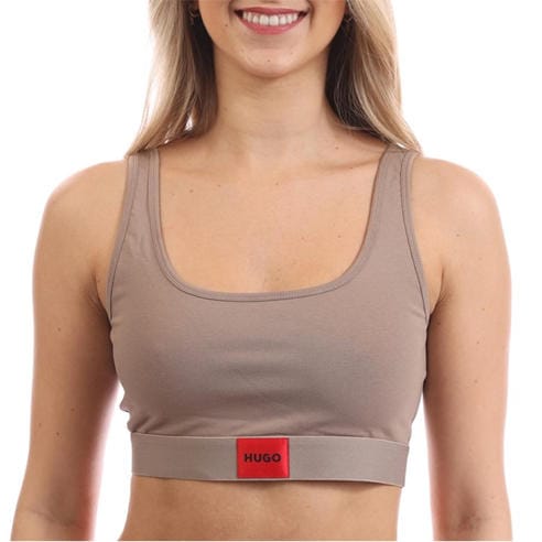 Hugo - Red Logo Label Bralette