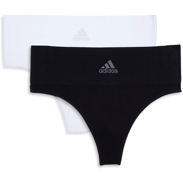 ADIDAS ORIGINALS SPORT ACTIVE SEAMLESS MICRO-STRETCH THONG, 2-PACK