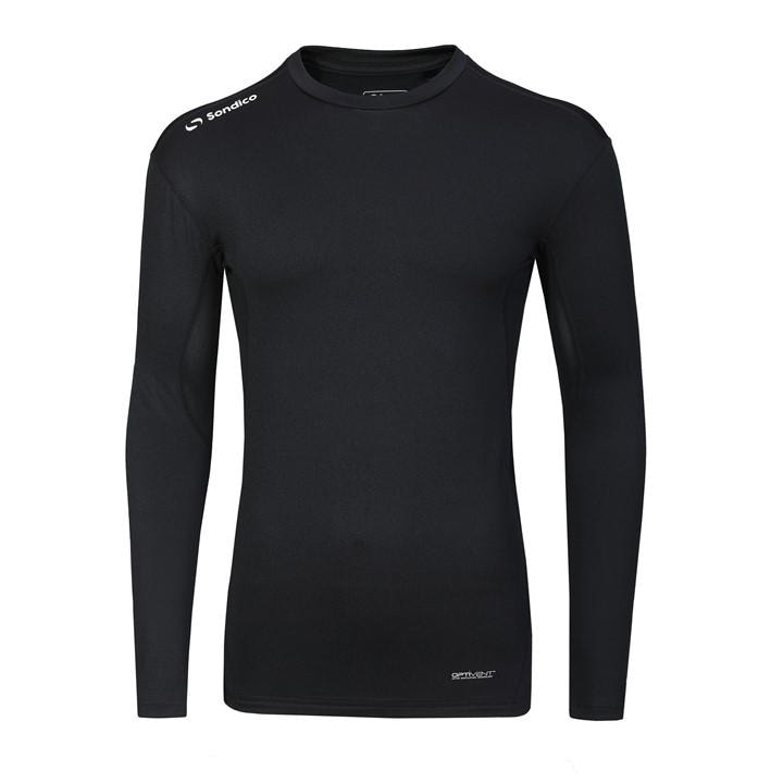 Sondico Men's Black Core Base Long Sleeve Medium