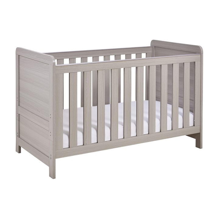 Babymore Unisex Kids Grey Caro Cot Bed - Wash