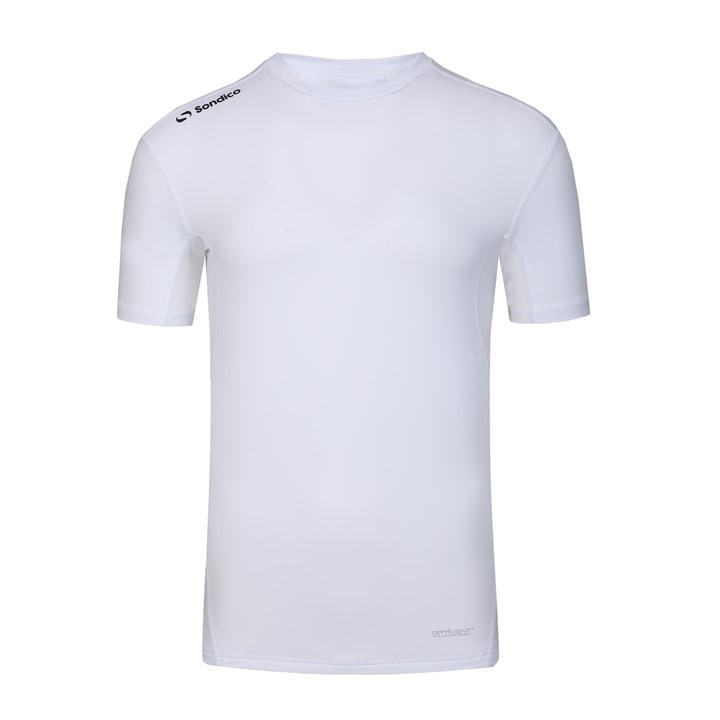 Sondico Men's White Core Base Short Sleeves