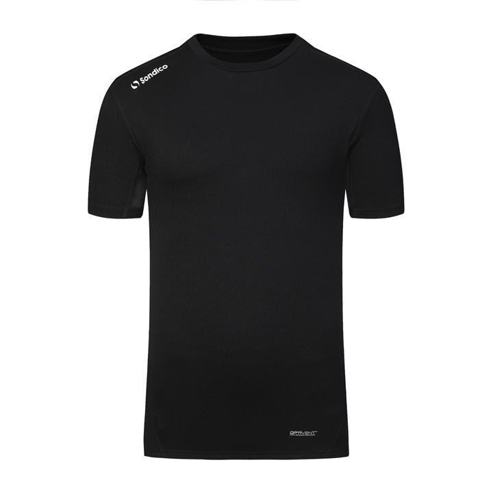 Sondico Men's Black Core Base Short Sleeves