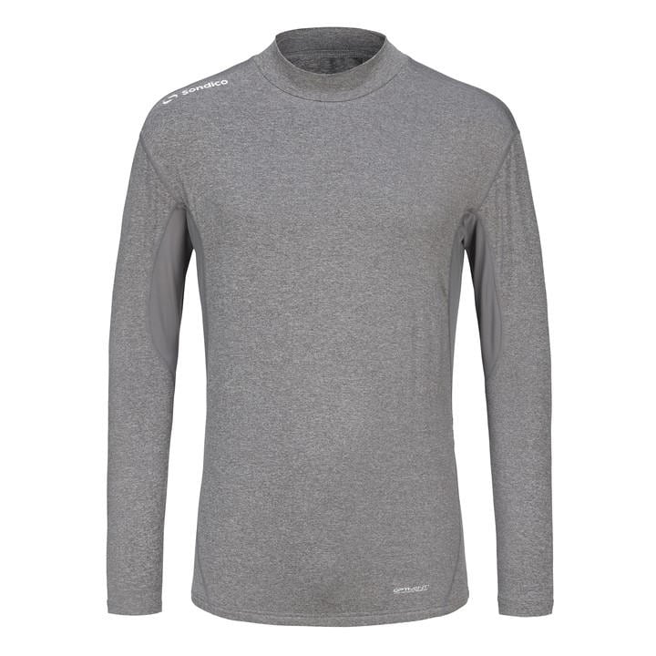 Sondico Men's Grey Base Mock Neck Small