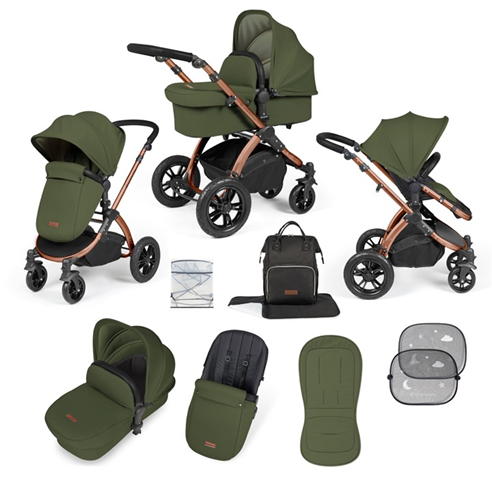 Ickle Bubba - Stomp Luxe 2 in 1 Pushchair & Carrycot