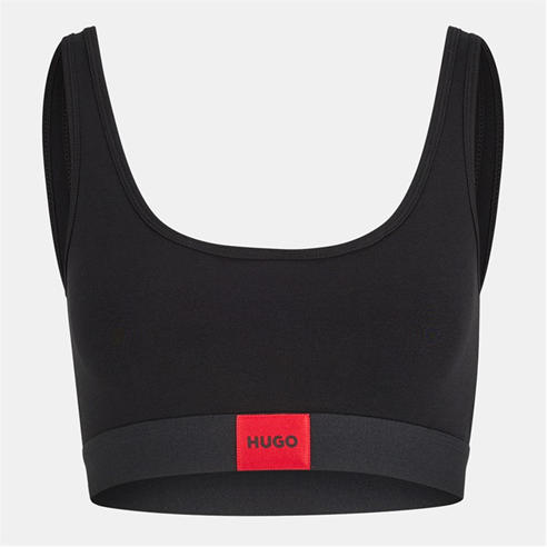 Hugo - Red Logo Label Bralette