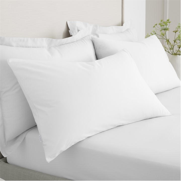 Bianca Unisex White 200 Tc Cotton Percale Pillowcase Pair Standard