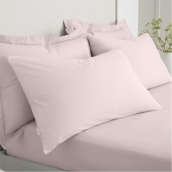 Bianca Unisex Pink 200 Tc Cotton Percale Pillowcase Pair Standard