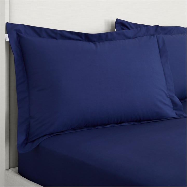 Bianca Unisex Blue 200 Tc Cotton Percale Oxford Pillowcase Pair