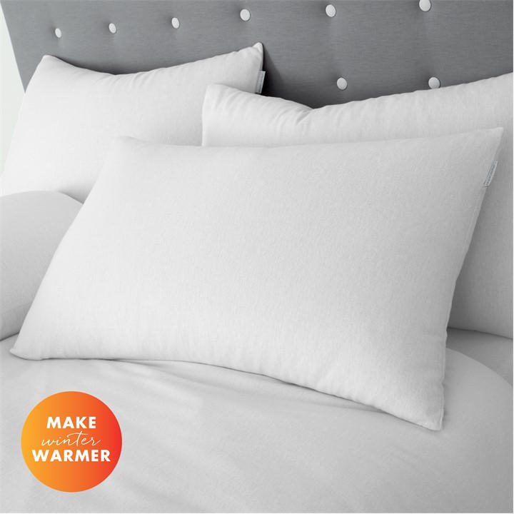 Catherine Lansfield Unisex White Brushed Cotton Pillow Case Pair Standard