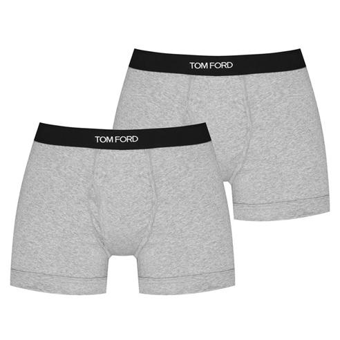 TOM FORD - Men's Plain Cotton Boxer Briefs 2-Pack