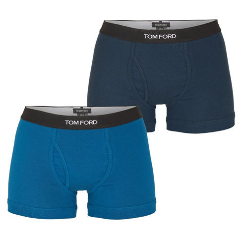TOM FORD - Men's Plain Cotton Boxer Briefs 2-Pack