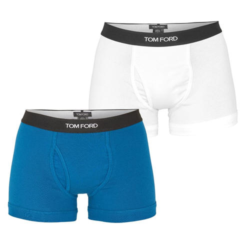 TOM FORD - Men's Plain Cotton Boxer Briefs 2-Pack