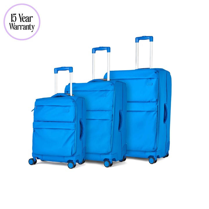Rock Unisex Blue Juniper Suitcase