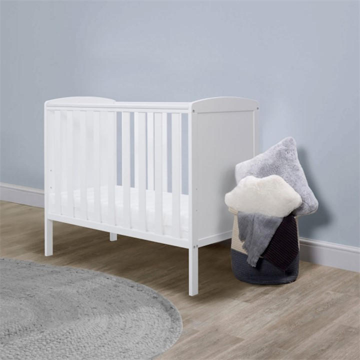 Ickle Bubba Unisex Kids White Coleby Space Saver Cot