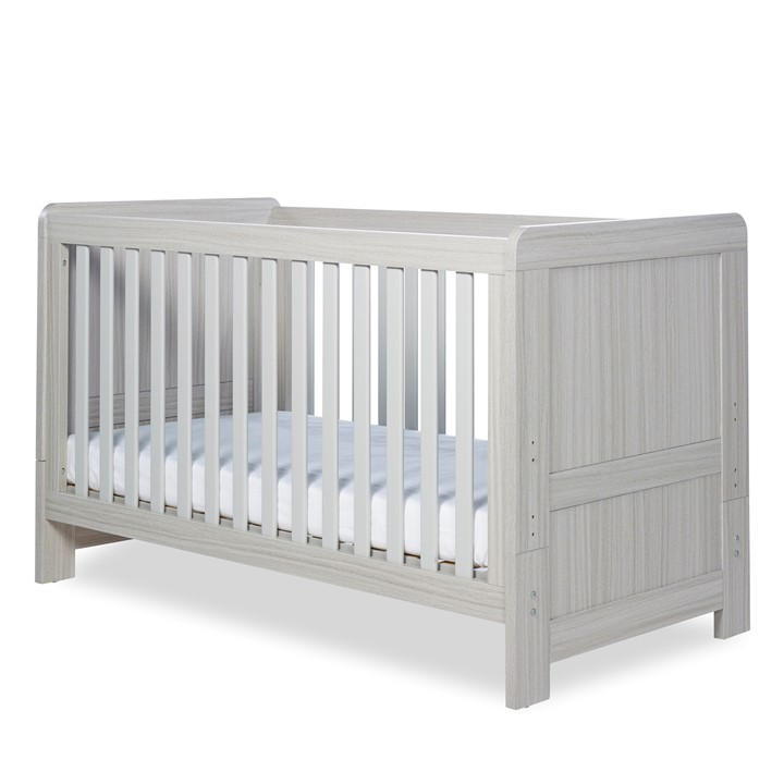 Ickle Bubba Unisex Kids Grey Pembrey Cot Bed And Premium Sprung Mattress