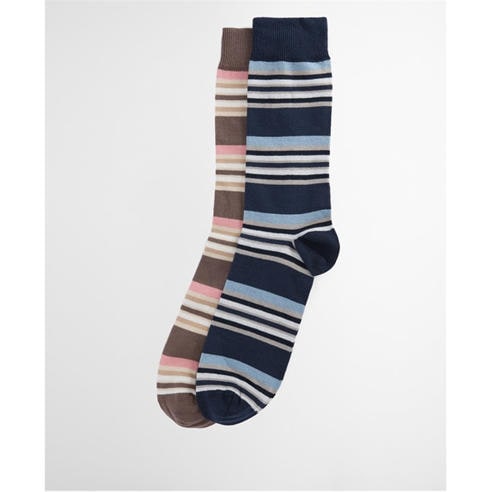 Barbour - Mens Summer Stripe 2-Pack Socks