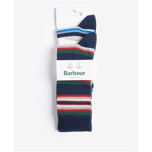 Barbour - Mens Summer Stripe 2-Pack Socks